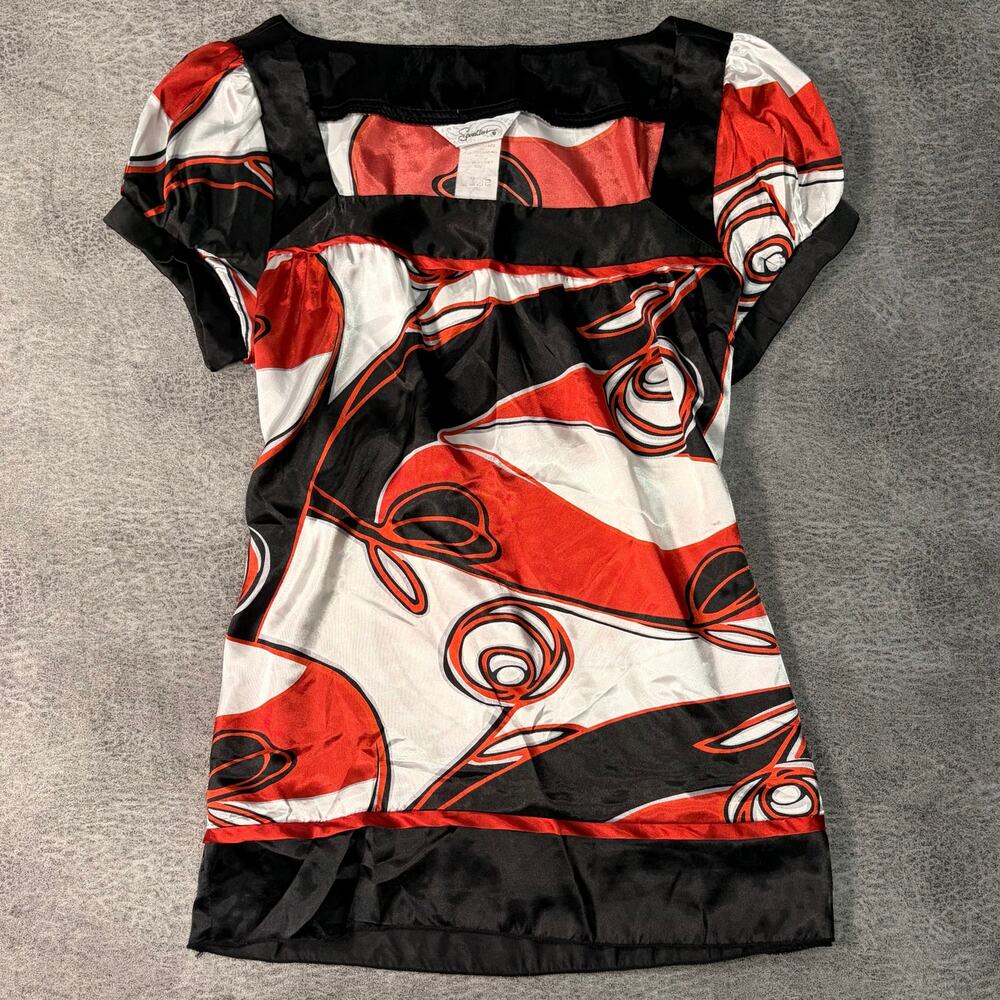 Y2k Speechless Swirl Satin Top